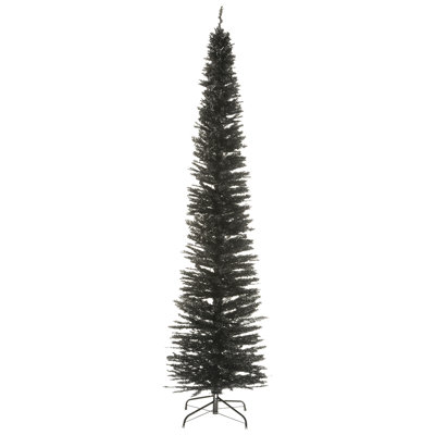 The Holiday Aisle® Black Tinsel Tree