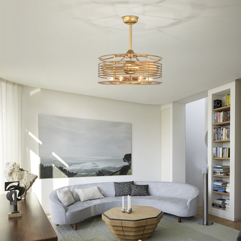 Trahan 24.4'' Ceiling Fan with Light Kit
