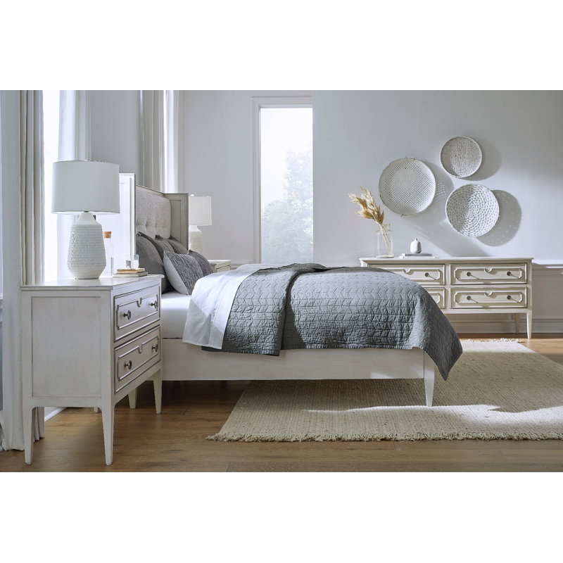 Camille 2 Drawer 44" W Dresser, Gold