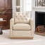 Fauteuil pivotant en cuir véritable Azib-1411745310