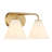 Falbo 2-Light Bathroom Vanity Light in Warm Brass-144284126-161562460-161562456