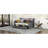 Gray Twin Daybed With Useful Storage. Upholstered. Charging Station & Led. Build