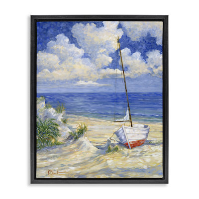 Costa Del Sol View Framed Floater Canvas Wall Art by Paul Brent