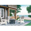 Chaise Adirondack en résine avec rangement pour l'extérieur Suncast l 12,19 po x P 23,5 po Suncast, fabriquée aux États-Unis-96318491