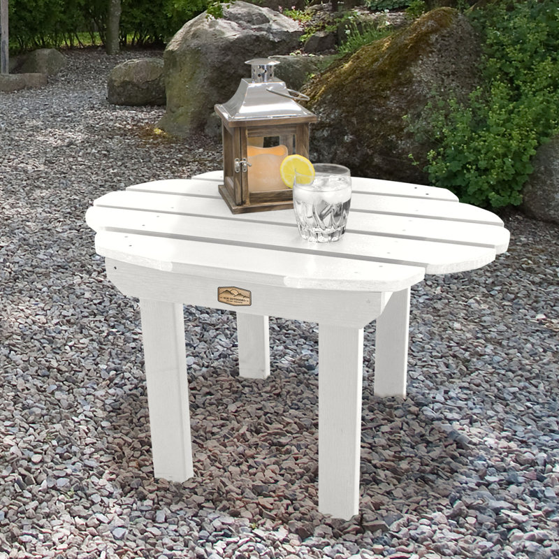 Wyona Outdoor Side Table , 27'' in. W 19'' in. D, White