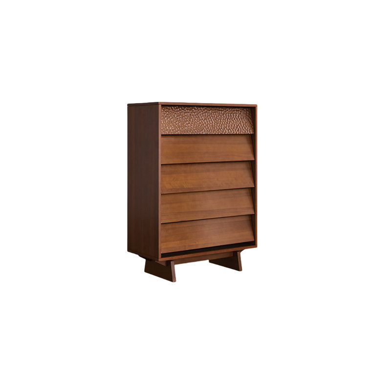 Commode d'appoint en bois massif rétro