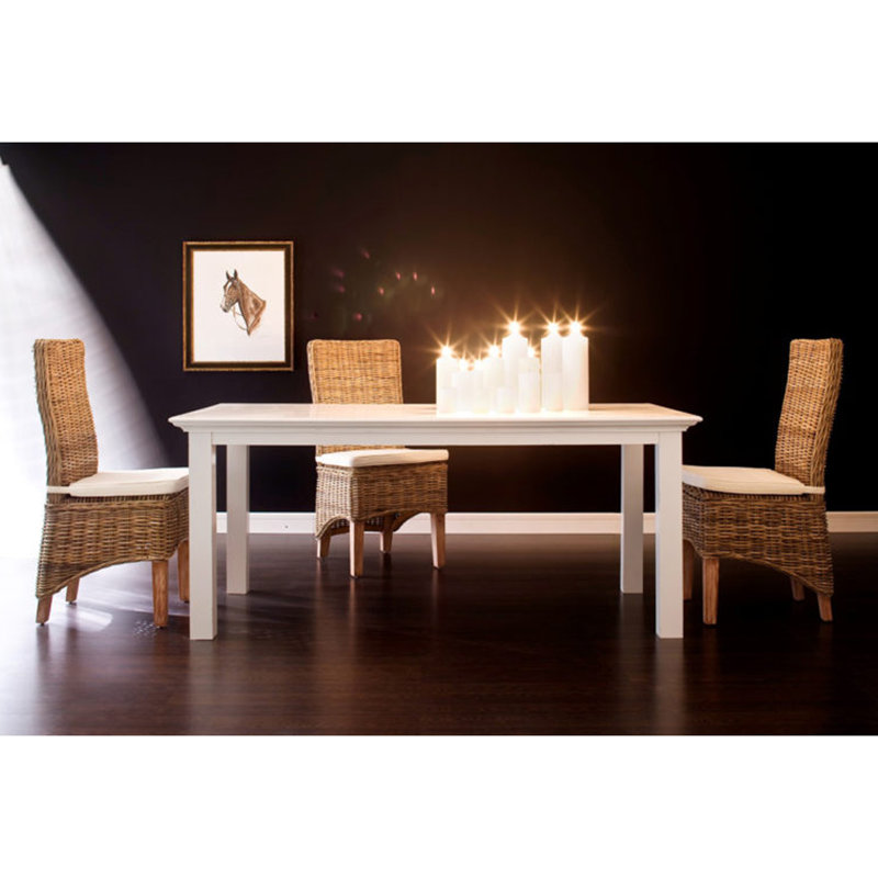 Angellique Mahogany Dining Table, 30" H x 40" W x 79" L
