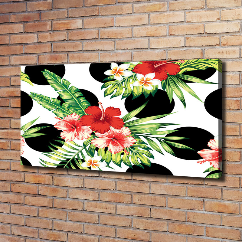 Hawaiian Flowers - Wrapped Canvas Print
