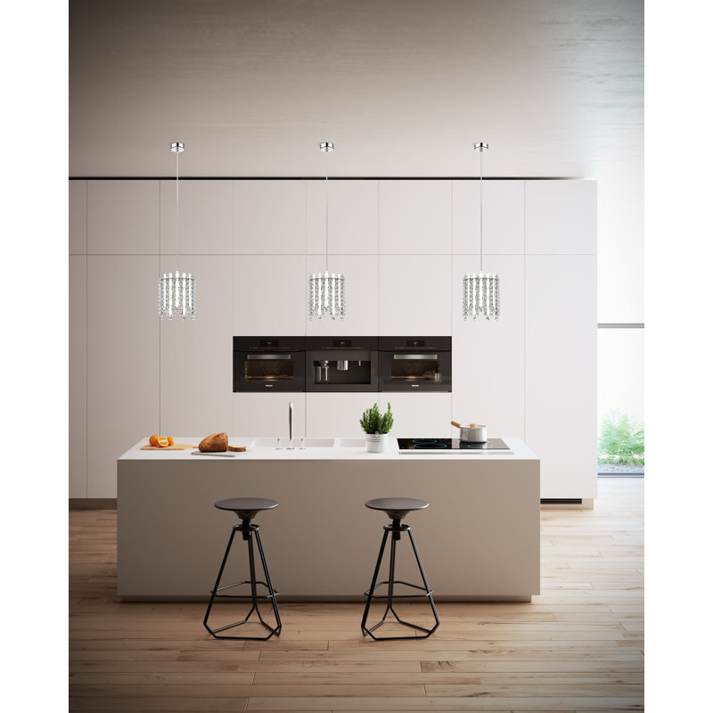 Roye 1 - Light Chrome Crystal Pendant