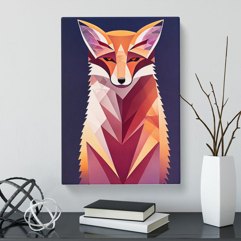 Fox Unique Abstract Vol.2 - Wrapped Canvas, 76cm H x 50cm W x 3cm D