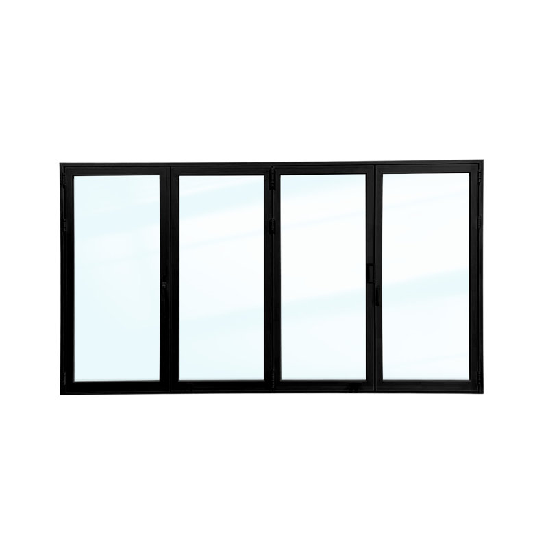 Porte pliante en aluminium Luvindow, 144 po x 80 po, Noir