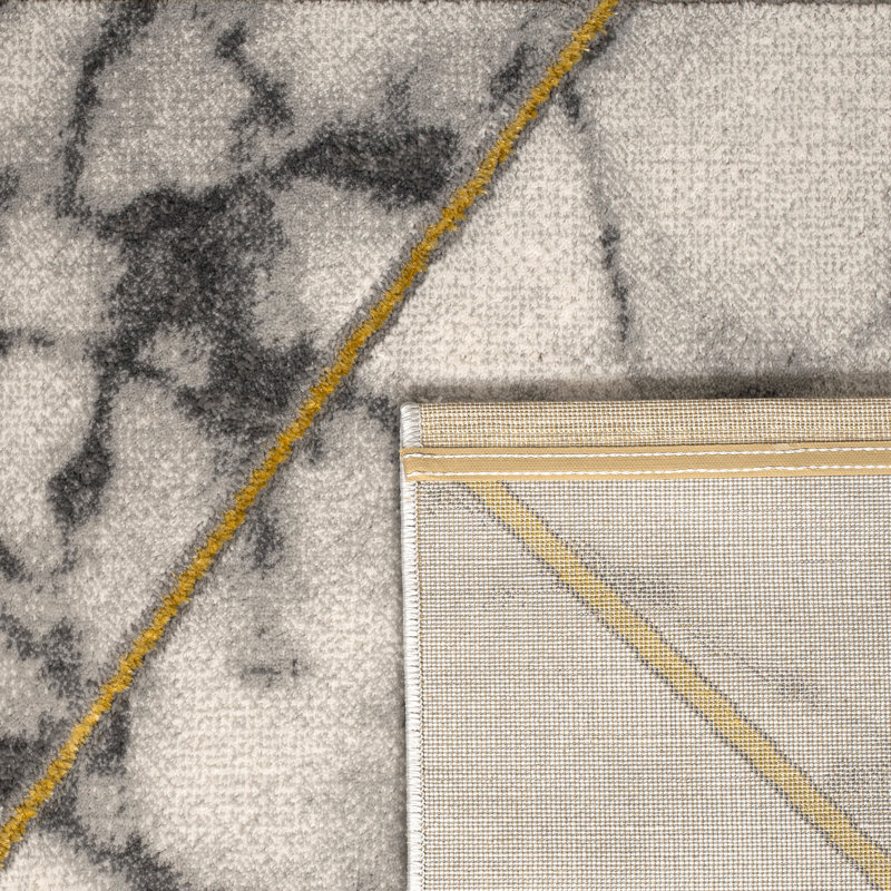 Alcorn Shaggy Grey Carpet, Rectangle 160 x 230cm