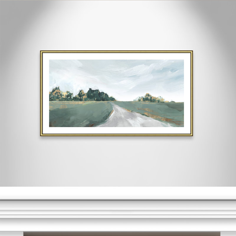 Field Of Dreams by Isabelle Z, Gold Framed Paper, 25.5" H x 45.5" W x 0.88" D