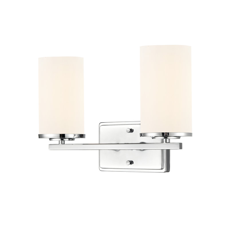 Verlana 14" 2-Light Vanity - Chrome, 14" Width, 2 Lights, Chrome