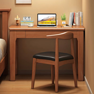 31.5" Computer Writing Desk with Storage Drawer, Modern Compact Study Work Table for Home Office