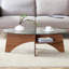 Table basse ovale en verre trempé-1386021885