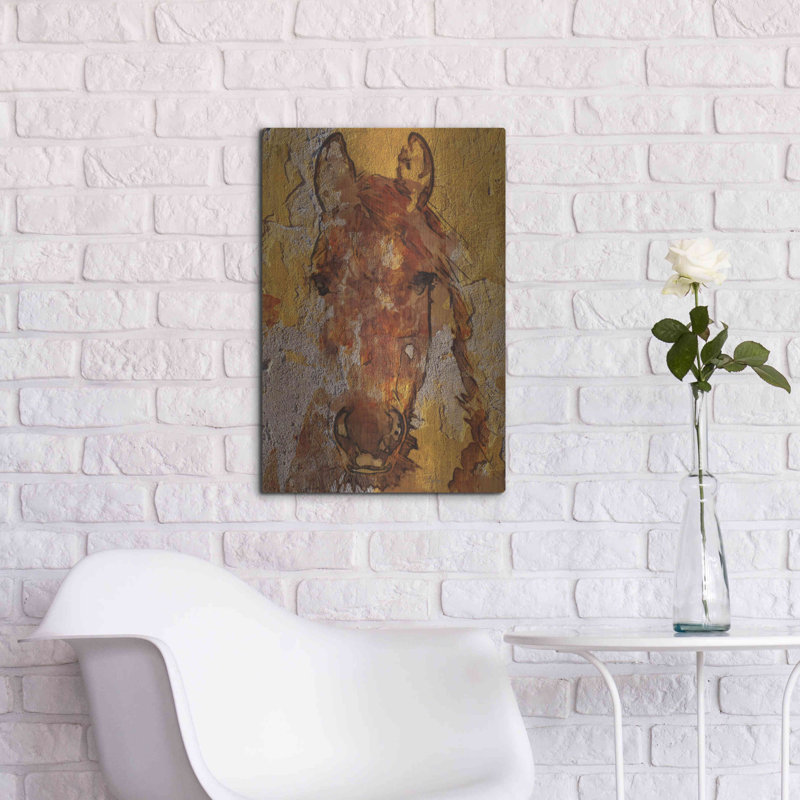 «Cheval jaune» par Irena Orlov, H 24 po x l 16 po