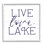 «Live Love Lake», art nautique encadré nautique par Lux + Me Designs