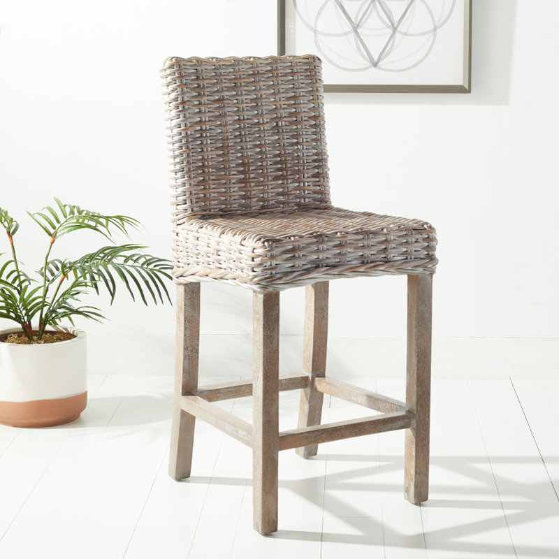 Normandie Bar & Counter Stool, Gris blanc, Tabouret de comptoir (siège d’une hauteur de 24