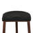 Upholstered Genuine Leather Counter Stool with Solid Wood Frame