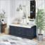 Banc de rangement avec 4 portes, tablettes réglables et coussin amovible-133331862-133331863