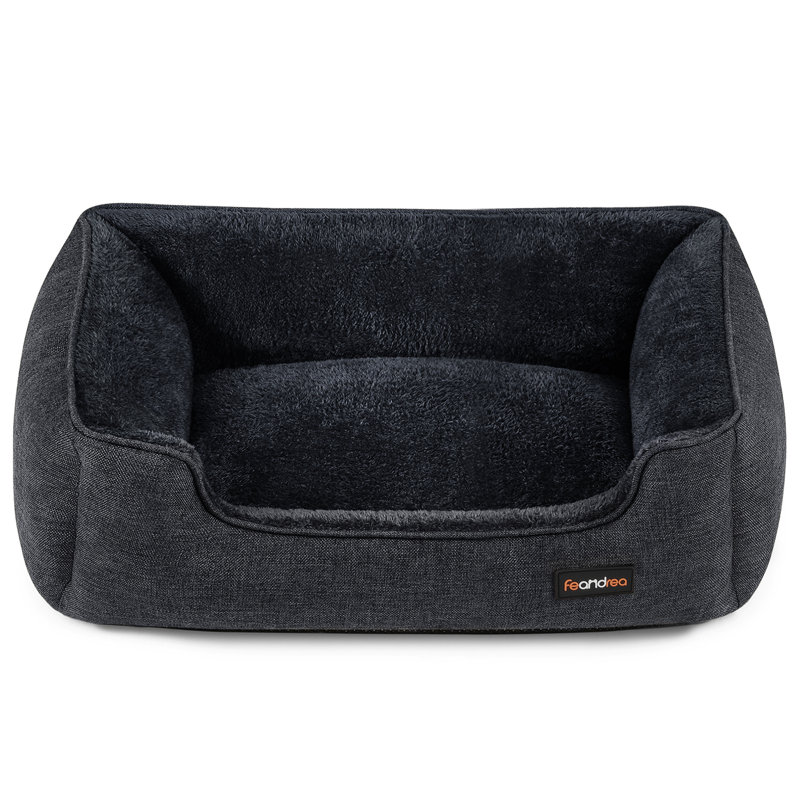 Polyester Pet Bed, 25cm H x 75cm W x 90cm D, Dark Grey