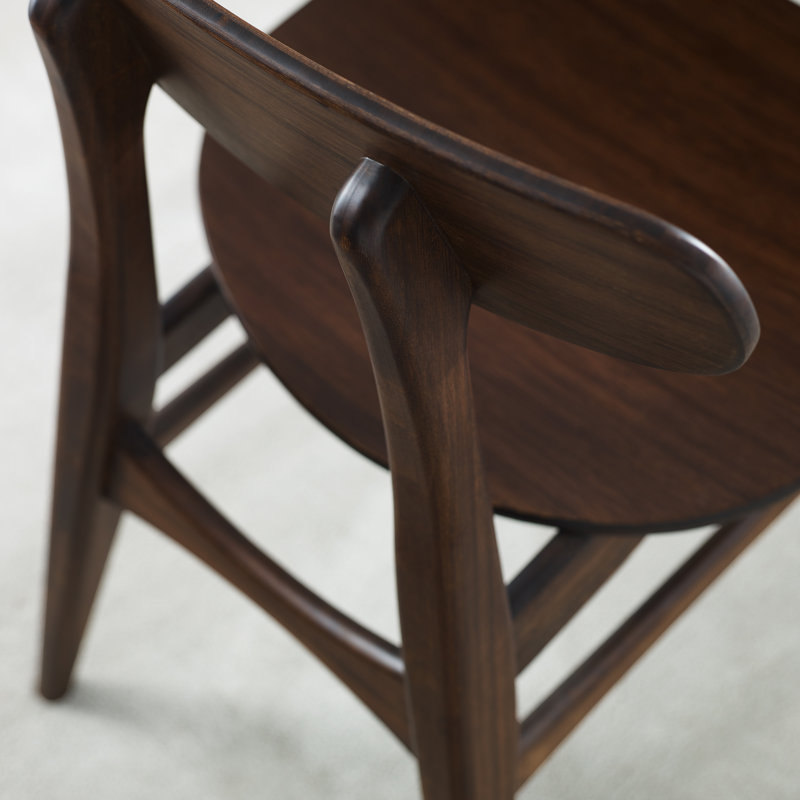 Ayela Solid Wood Side Chair, Wood, Sable