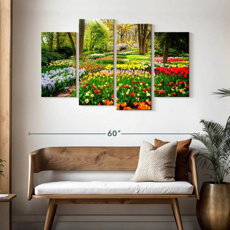 Harnek Tulips Flower, 32" H x 52" W