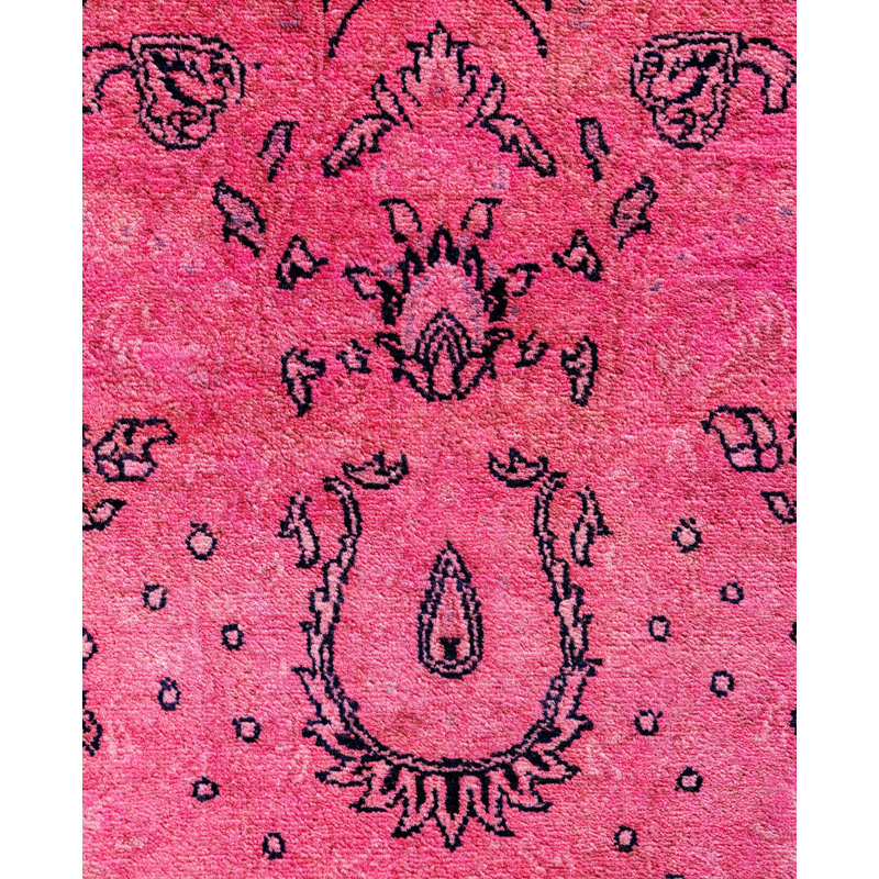 Overdyed One-of-a-Kind 8' 1" X 14' 4" Hand Knotted Area Rug