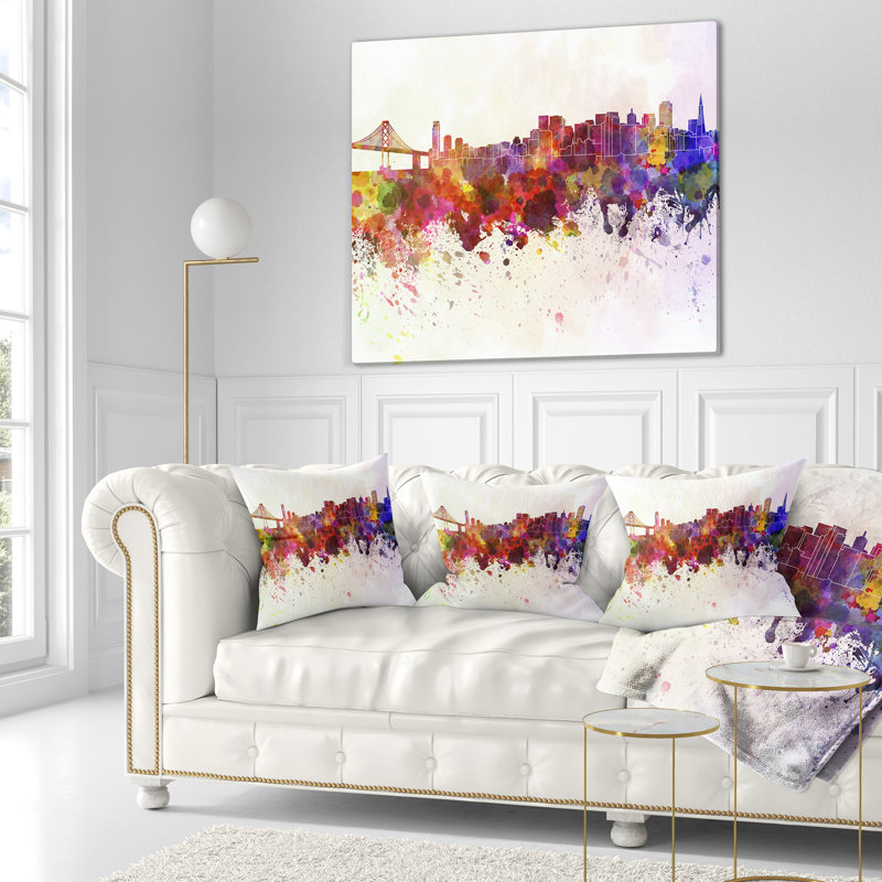 Coussin Cityscape, Rectangulaire, 12 po x 20 po