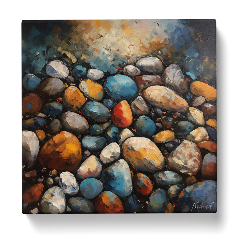 Pebbles Abstract Expressionism - No Frame Print
