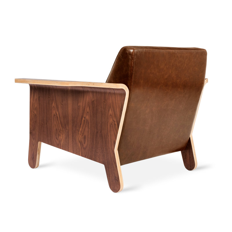Lodge Chair, Saddle Brown Genuine Leather