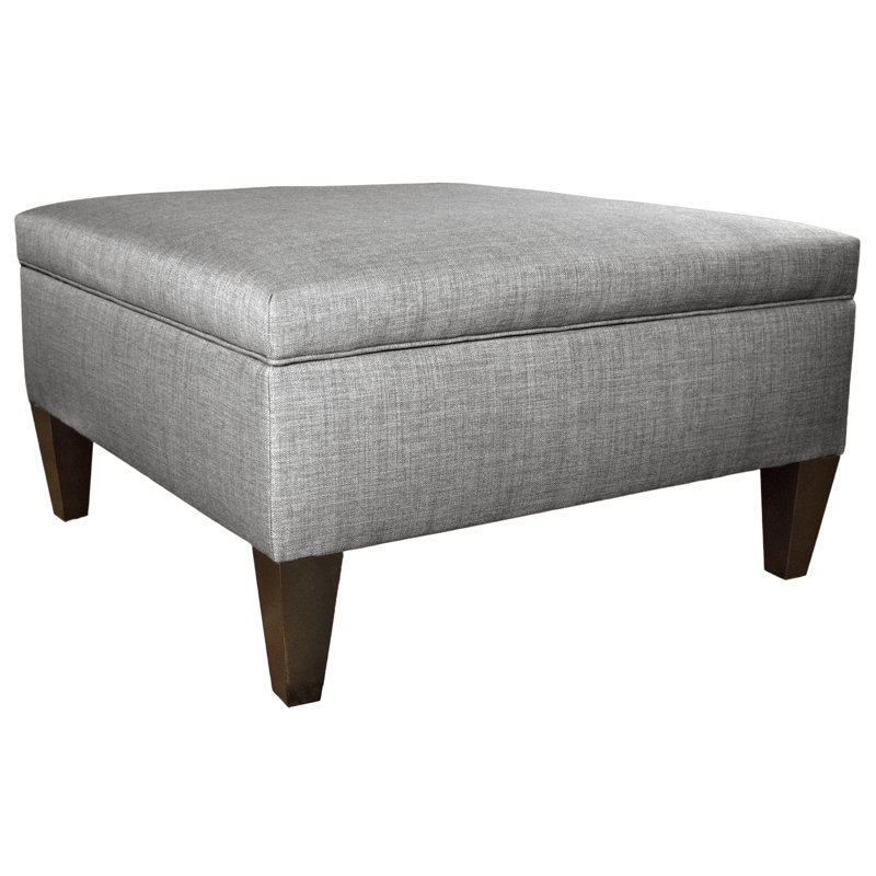 Gamino Upholstered Ottoman, Grey