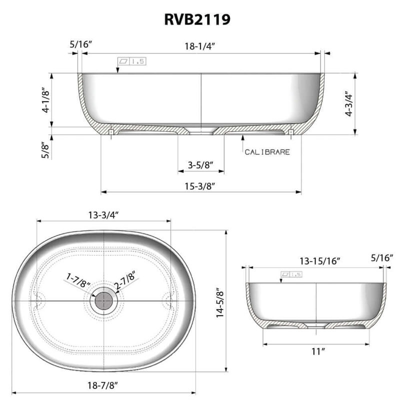 Oval Vessel Bathroom Sink, White