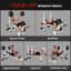 Adjustable Weight Bench Multi-Function Bench Press Set White
