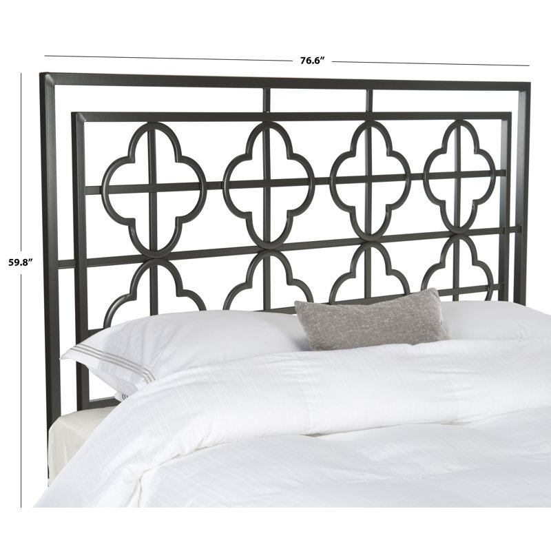 Lucinda Metal Headboard, King, Gunmetal