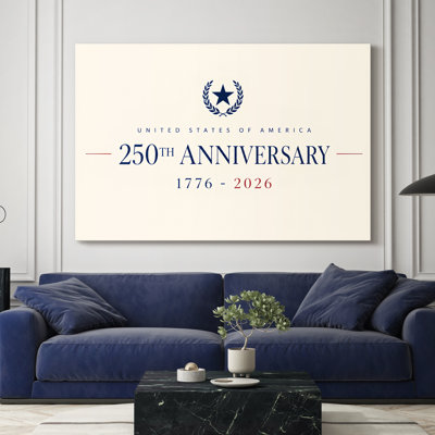 Refined Anniversary Emblem-Gallery Wrapped Canvas - Ready to Hang