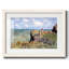 «Walk On The Cliff» par Monet, reproduction d'art encadrée-336779106-336779109