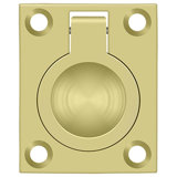 Deltana FRP175U26 Flush Ring Pull, 1-3/4" x 1-3/8" in Polished Chrome