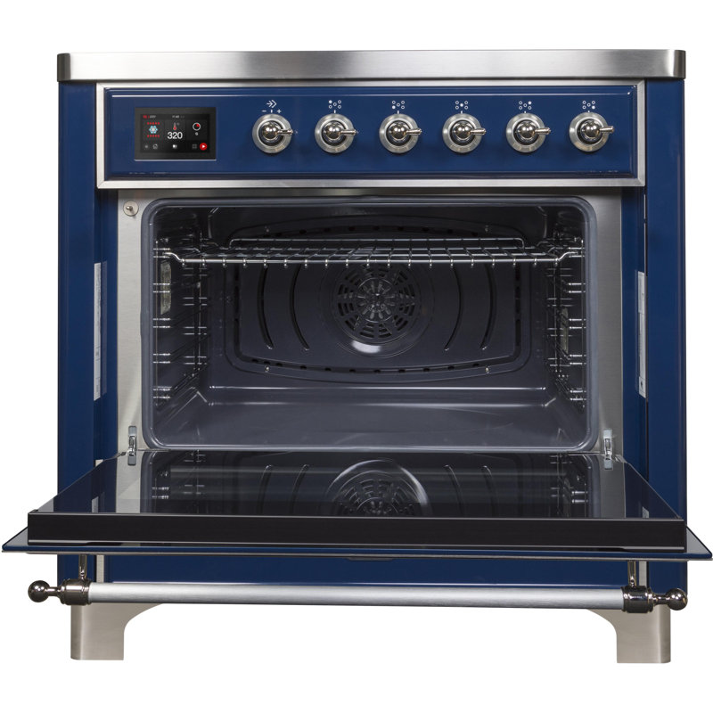 Cuisinière à induction 36 pouces avec 5 éléments à induction ILVE Majestic II Series (porte en verre)