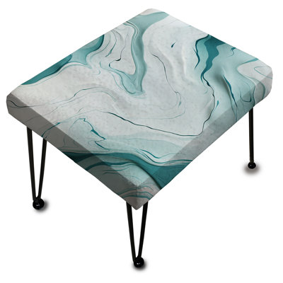 Strattford - Repose-pieds rectangulaire en marbre