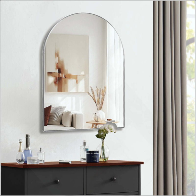 Miroir de salle de bain, Argent