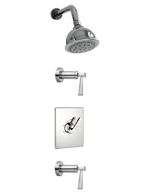 Plaza Thermostatic Tub and Shower Faucet