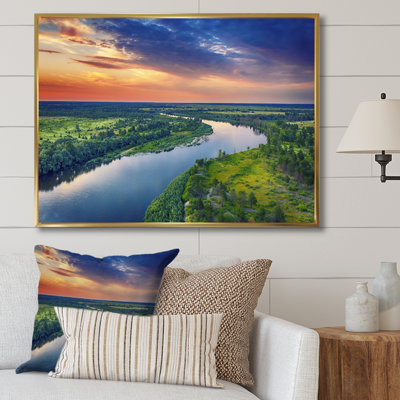Vue aérienne de la rivière Alabama II sur toile