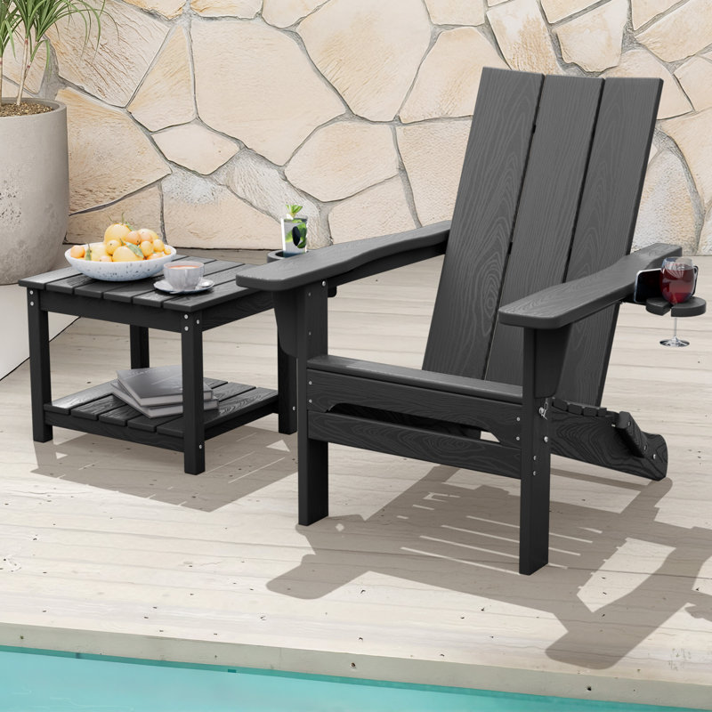 Table d'appoint en PEHD, Gris