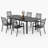 Leonard 6 - Person Patio Dining Set with Extendable Rectangular Table