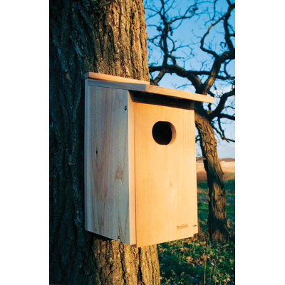 Woodlink WD1 Wood Duck Nesting House Box with 4 x 3 Inch Oval Entrance Hole