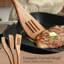 Ensemble d'ustensiles de cuisine 10 pièces, ensemble d'ustensiles de cuisine en bois, résistant à la chaleur antiadhésif, respectueux de l'environnement