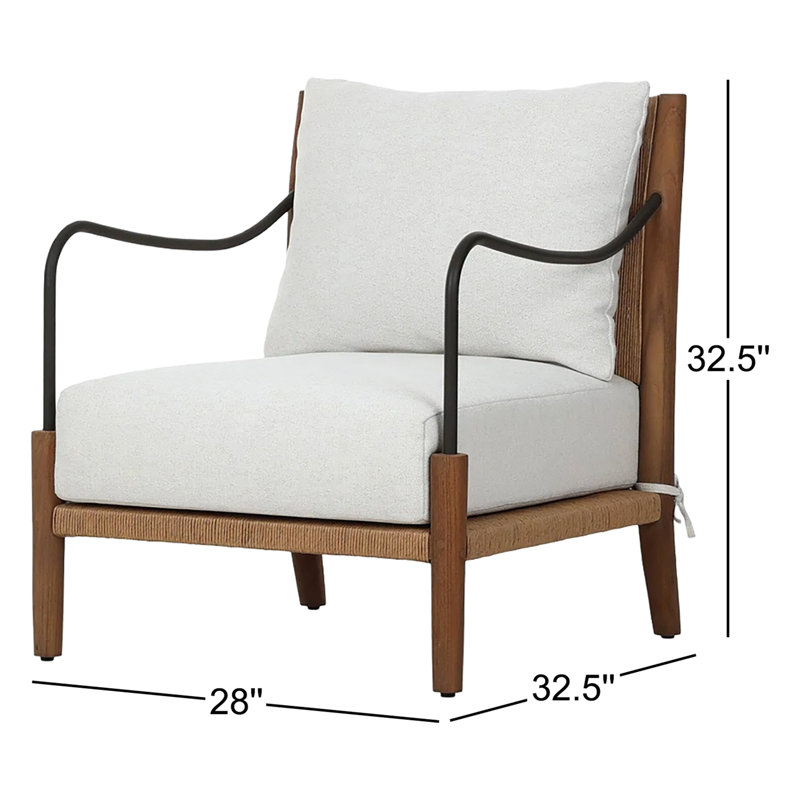 Andover Outdoor Teak Lounge Chair