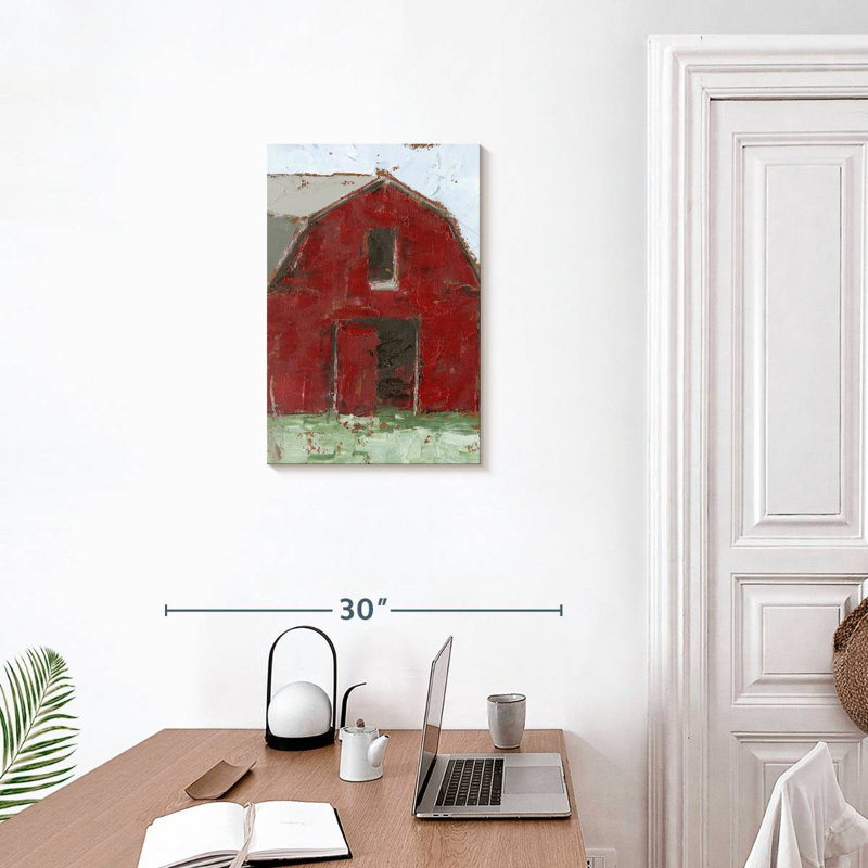 Lilie Big Red Barn I, 24" H x 16" W